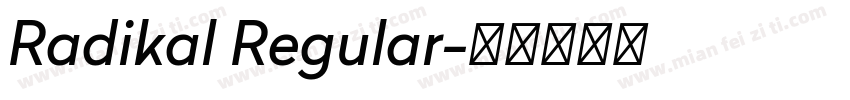 Radikal Regular字体转换